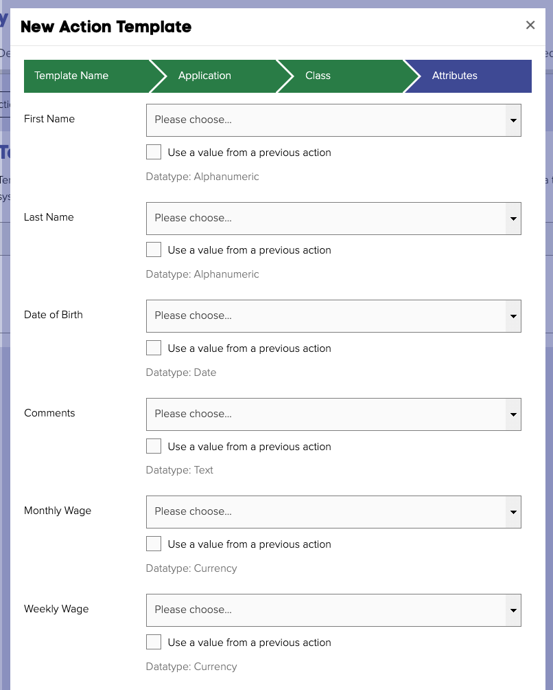 Example of configuring Attribute mappings when creating or updating an Object