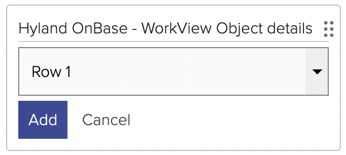 Adding a WorkView Object details widget to a Homepage