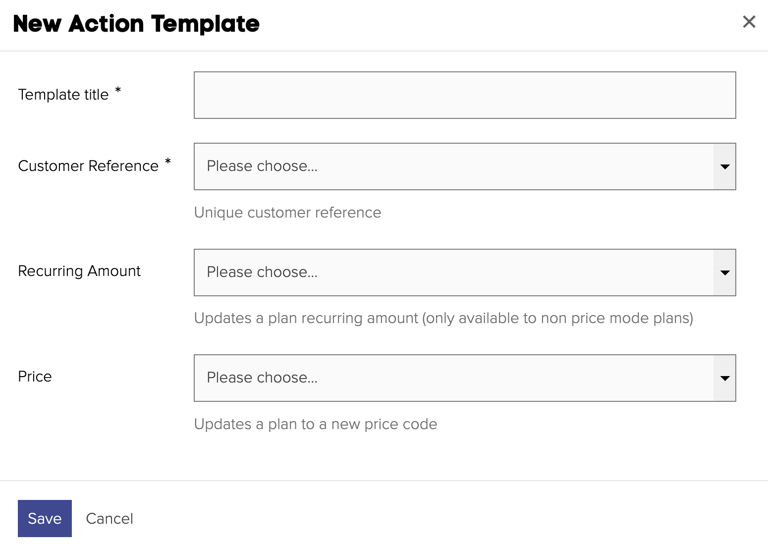 Mapping Template Types