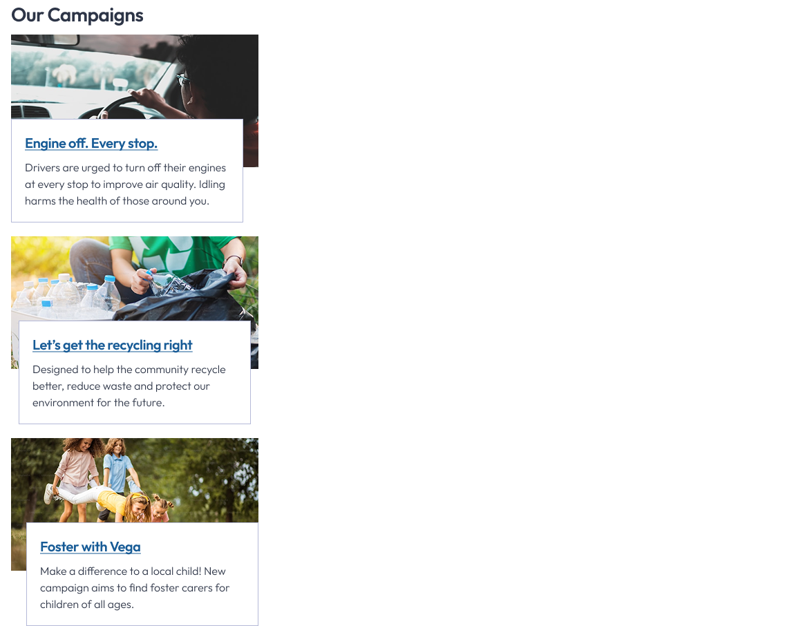 Advert front end responsive screenshot