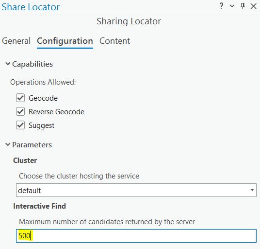 ArcGIS Server interactive find configuration 