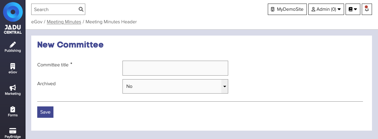 Committee form