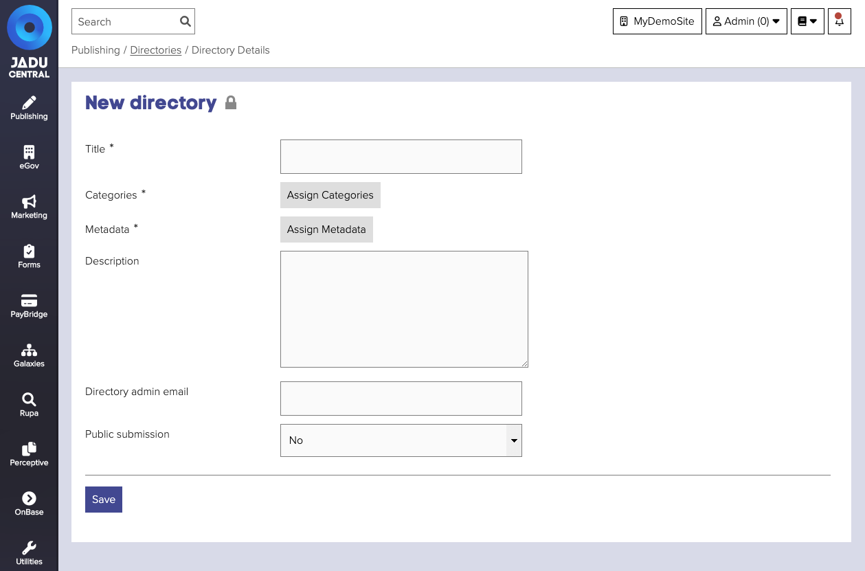 Directory form