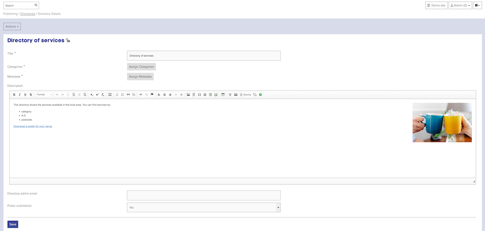 Directory form