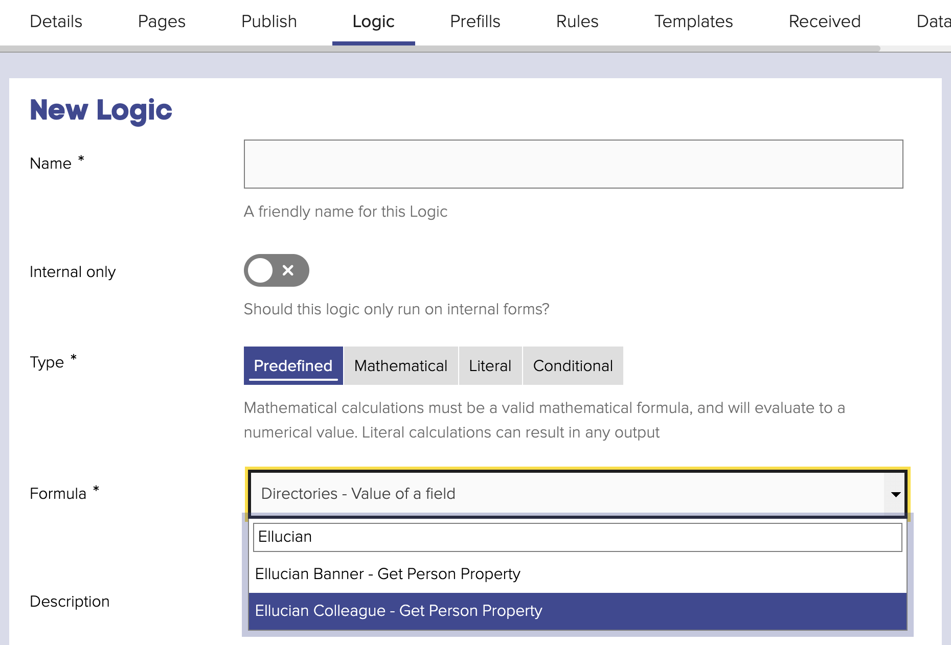 Form Logics