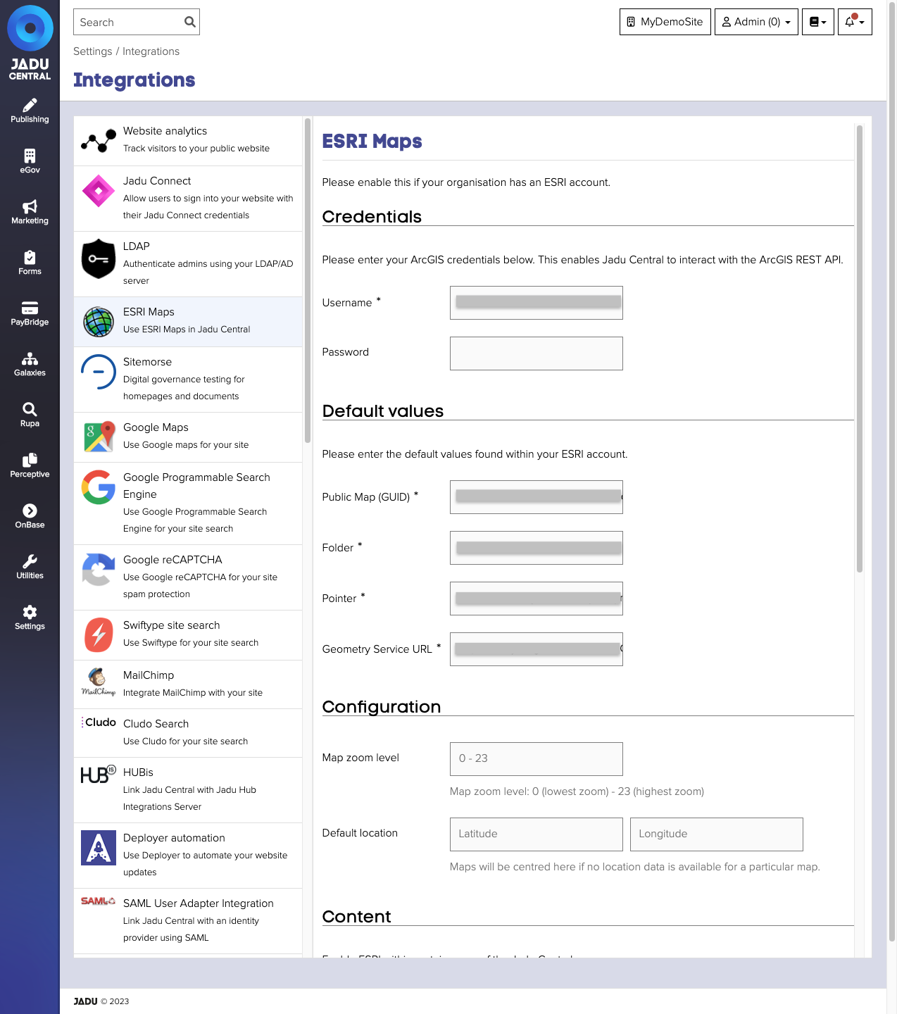 ArcGIS Online integration