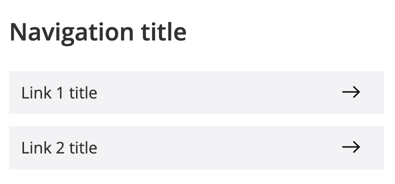 Navigation front end screenshot