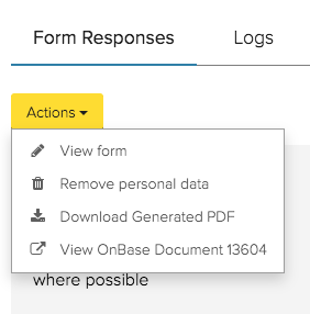 OnBase Document links in Received Forms interface