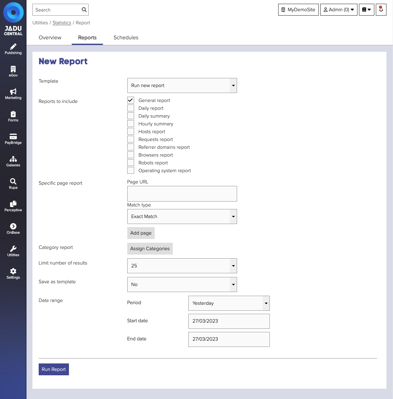 Report form