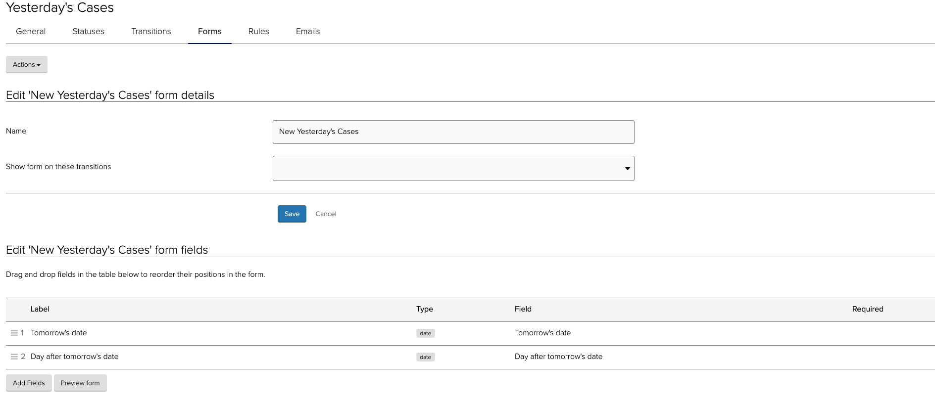 Adding fields to your workflow