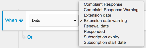 Jadu Connect date as a rule trigger