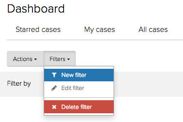 Dashboard filters