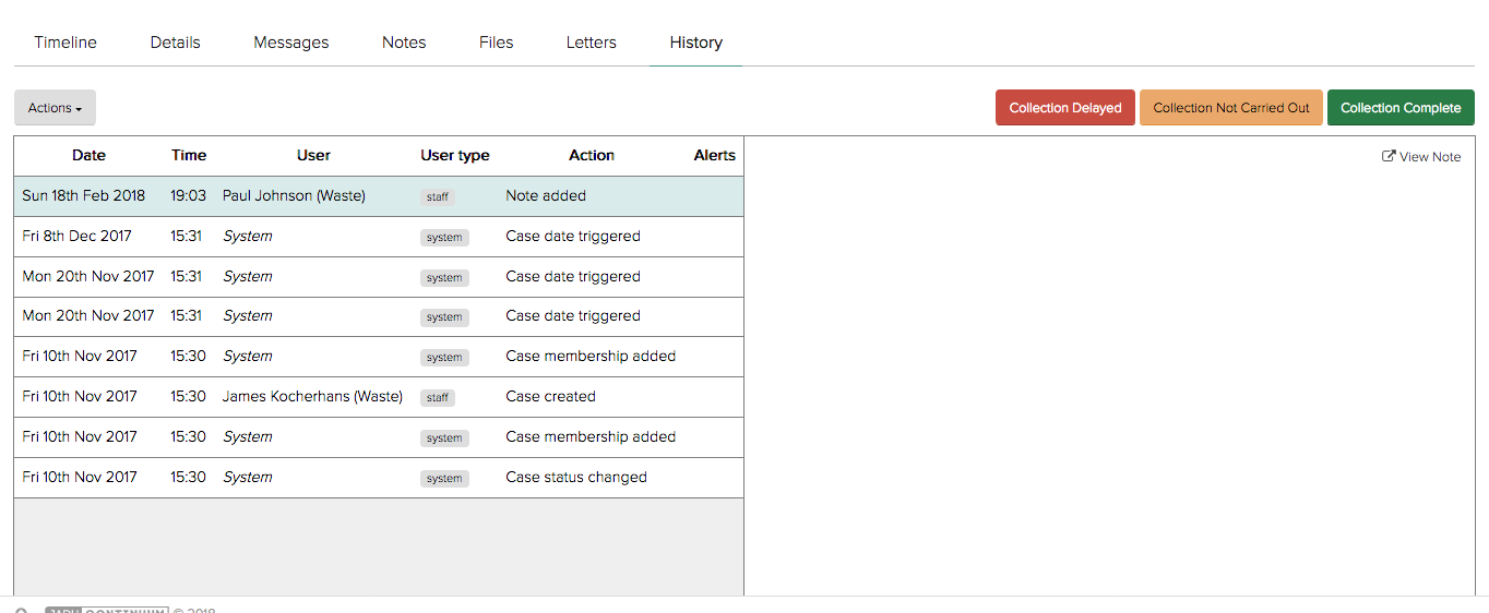 Case history