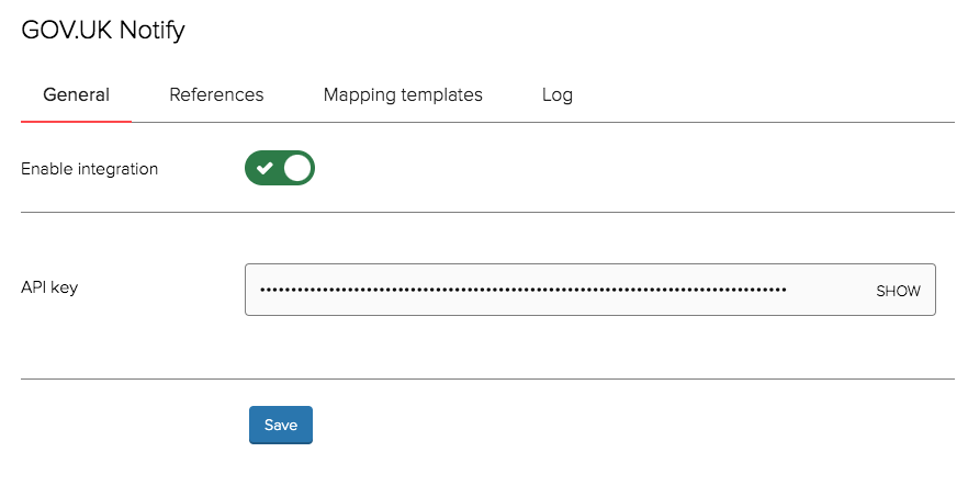 General settings