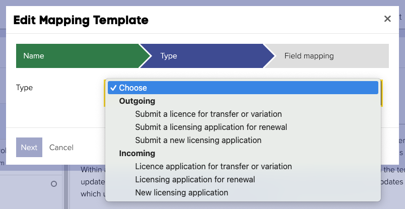 Mapping Template