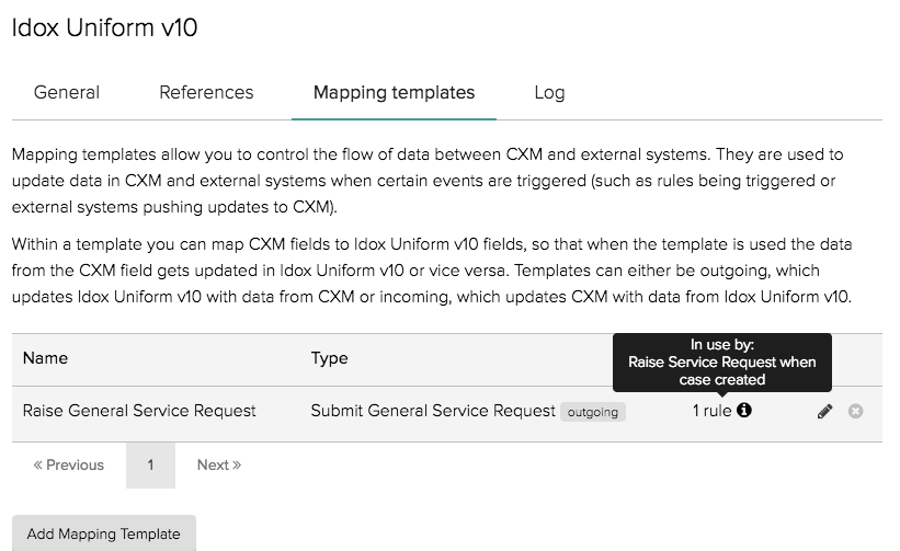 Mapping Templates