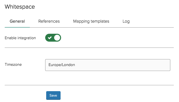 General settings